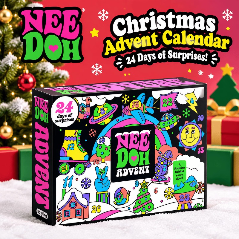 Kids Toys Xmas - Calendrier de l'Avent 3D NeeDoh 2026,