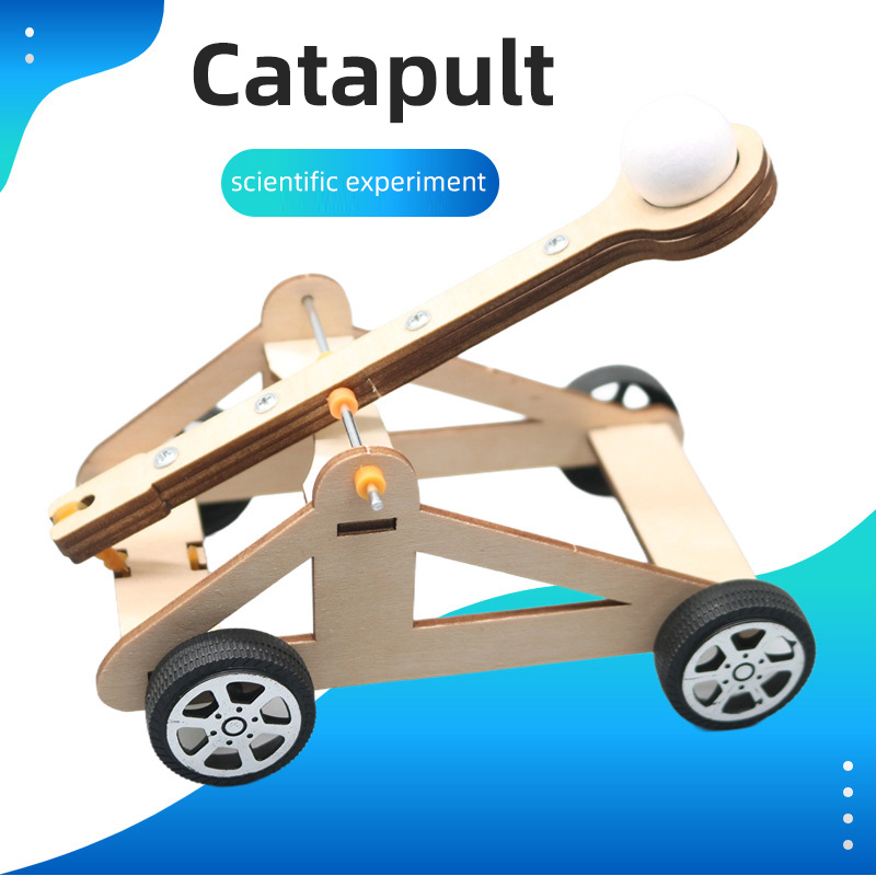 Catapult Launcher Toy - Jouet catapulte à monter soi-même, Kit