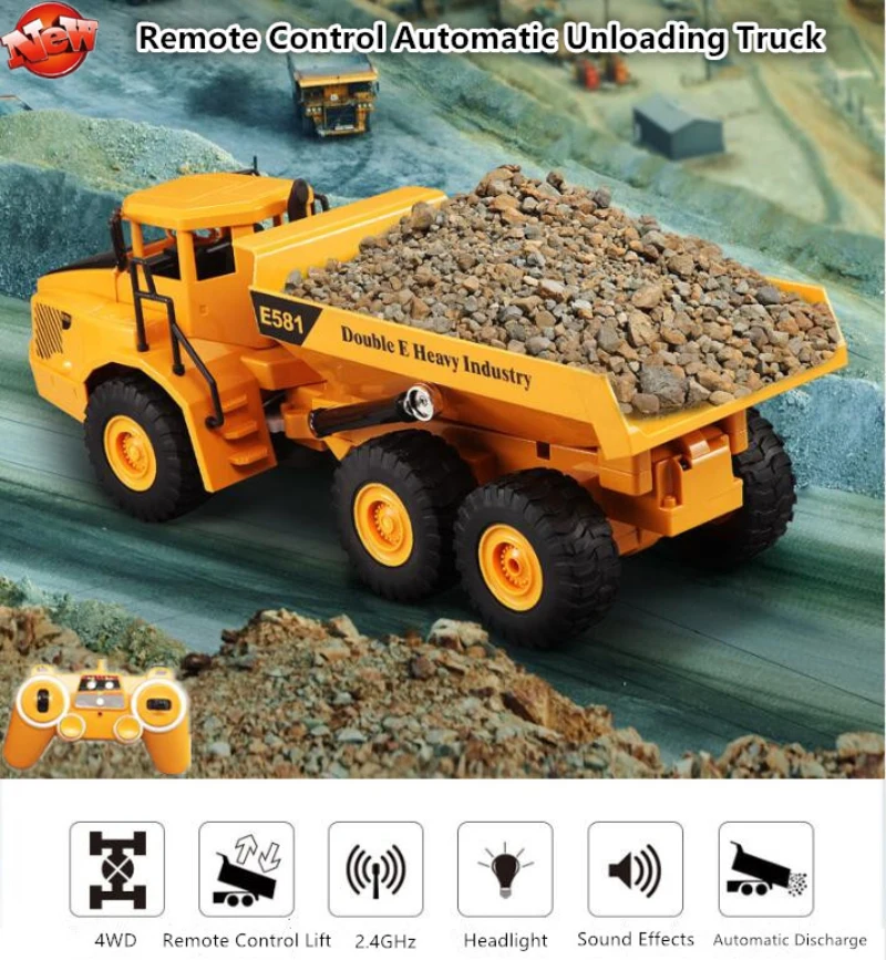 Kids Toys Under 50 - Camion à benne basculante télécommandé RC